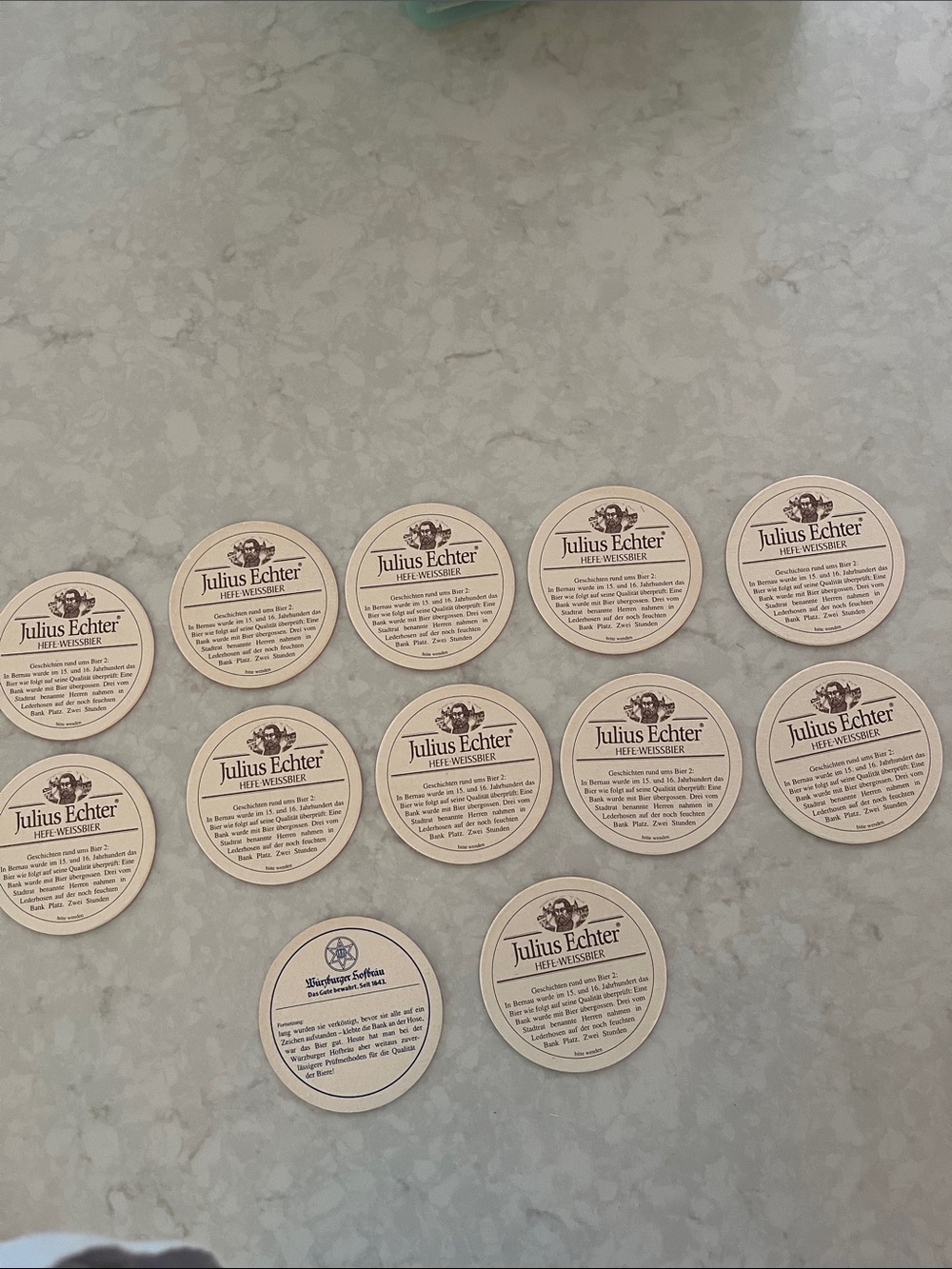 Vintage Julius Echter German Beer Coasters set of 12